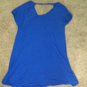 Royal Blue T-Shirt Dress - American Eagle